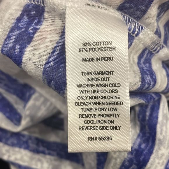 Express Blue and White Striped Tank - Size S - Picture 7 of 7